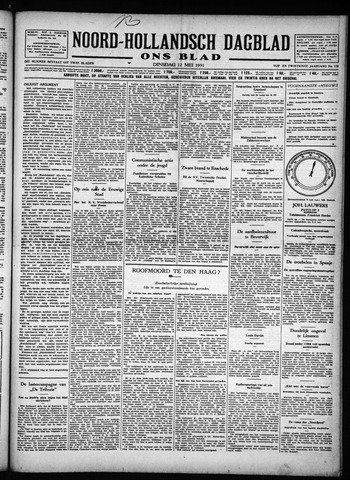 Noord-Hollandsch Dagblad : ons blad 1931-05-12