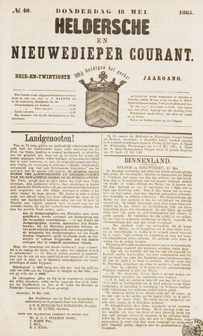 Heldersche en Nieuwedieper Courant 1865-05-18