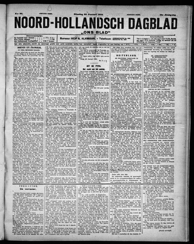 Noord-Hollandsch Dagblad : ons blad 1924-01-29