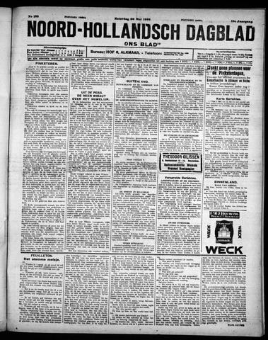 Noord-Hollandsch Dagblad : ons blad 1925-05-30