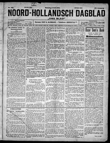 Noord-Hollandsch Dagblad : ons blad 1923-07-02