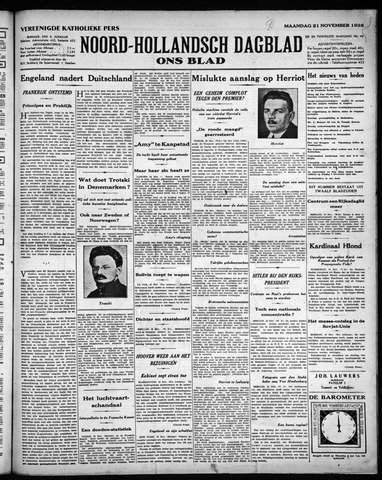 Noord-Hollandsch Dagblad : ons blad 1932-11-21