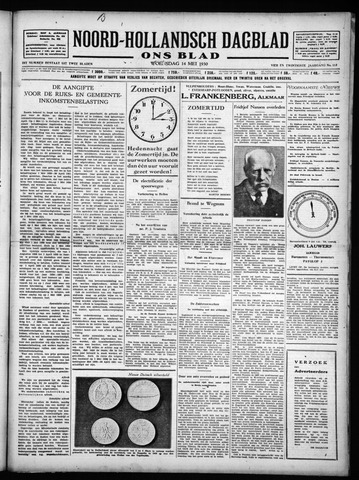 Noord-Hollandsch Dagblad : ons blad 1930-05-14