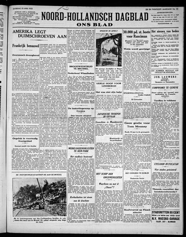 Noord-Hollandsch Dagblad : ons blad 1932-04-23