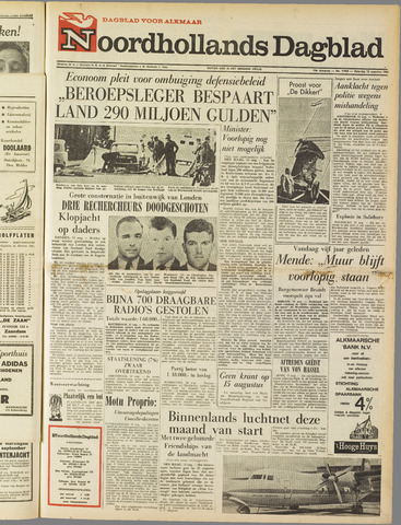 Noordhollands Dagblad : dagblad voor Alkmaar en omgeving 1966-08-13