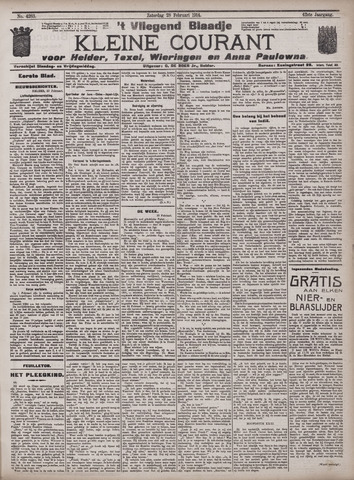 Vliegend blaadje : nieuws- en advertentiebode voor Den Helder 1914-02-28