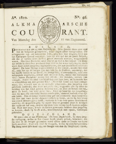 Alkmaarsche Courant 1810-11-12