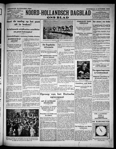 Noord-Hollandsch Dagblad : ons blad 1935-10-02