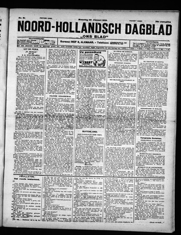 Noord-Hollandsch Dagblad : ons blad 1925-01-26