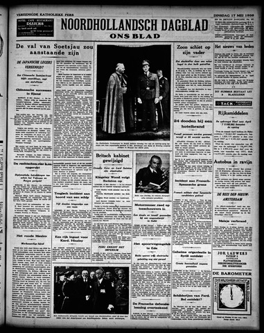 Noord-Hollandsch Dagblad : ons blad 1938-05-17