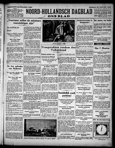 Noord-Hollandsch Dagblad : ons blad 1938-01-25