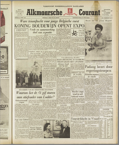 Alkmaarsche Courant 1958-04-18