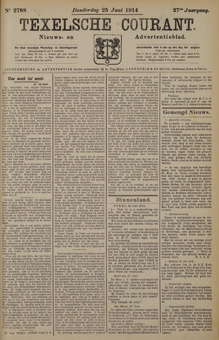 Texelsche Courant 1914-06-25