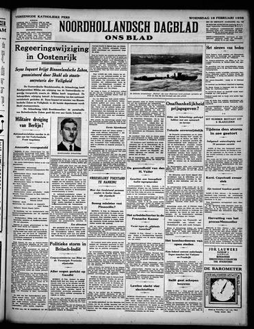 Noord-Hollandsch Dagblad : ons blad 1938-02-16