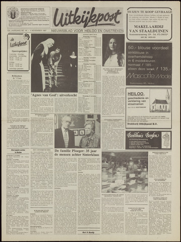 Uitkijkpost : nieuwsblad voor Heiloo e.o. 1987-11-04