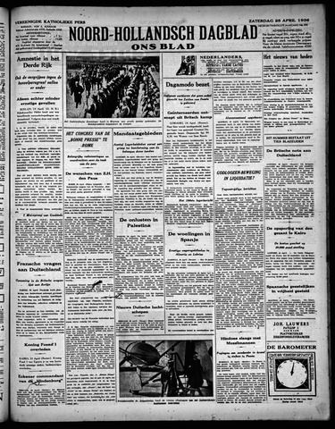 Noord-Hollandsch Dagblad : ons blad 1936-04-25