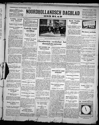 Noord-Hollandsch Dagblad : ons blad 1939-05-05