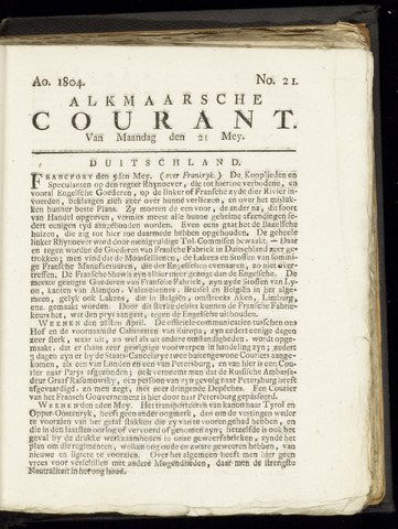 Alkmaarsche Courant 1804-05-21
