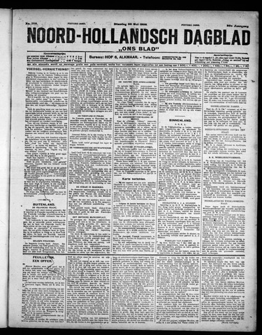 Noord-Hollandsch Dagblad : ons blad 1926-05-25