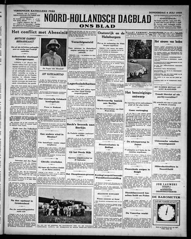 Noord-Hollandsch Dagblad : ons blad 1935-07-04