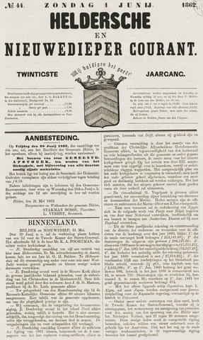 Heldersche en Nieuwedieper Courant 1862-06-01