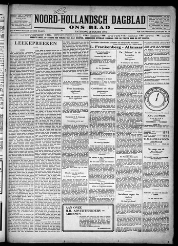 Noord-Hollandsch Dagblad : ons blad 1931-03-28