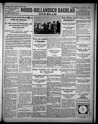 Noord-Hollandsch Dagblad : ons blad 1936-03-12