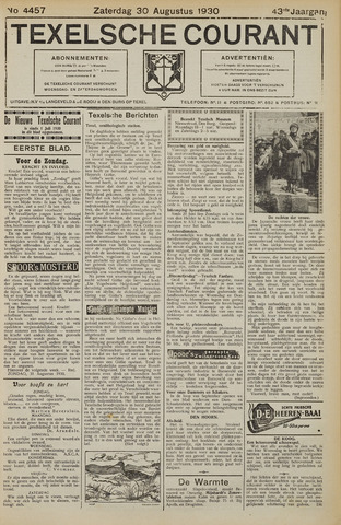 Texelsche Courant 1930-08-30