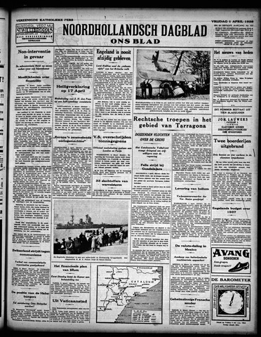 Noord-Hollandsch Dagblad : ons blad 1938-04-01