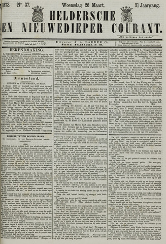 Heldersche en Nieuwedieper Courant 1873-03-26