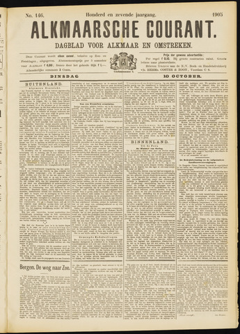 Alkmaarsche Courant 1905-10-10