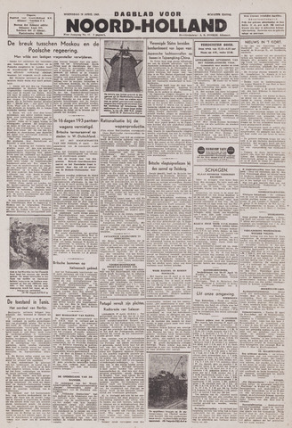 Dagblad Noord-Holland, Schager editie 1943-04-28