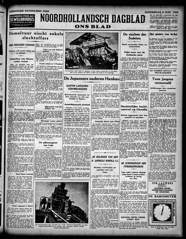 Noord-Hollandsch Dagblad : ons blad 1938-06-09