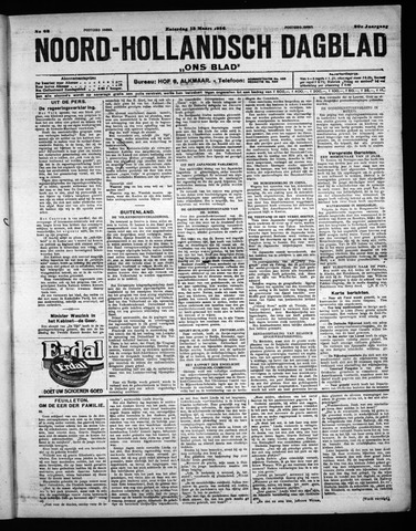 Noord-Hollandsch Dagblad : ons blad 1926-03-13