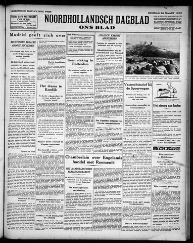 Noord-Hollandsch Dagblad : ons blad 1939-03-28