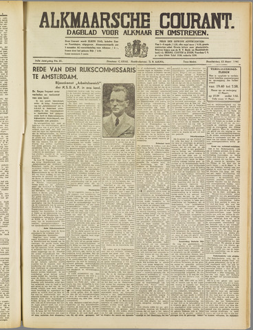 Alkmaarsche Courant 1941-03-13