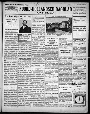 Noord-Hollandsch Dagblad : ons blad 1932-08-13