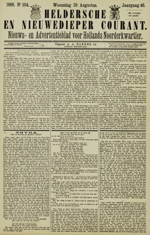 Heldersche en Nieuwedieper Courant 1888-08-29