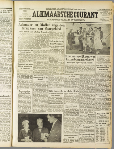 Alkmaarsche Courant 1956-06-05