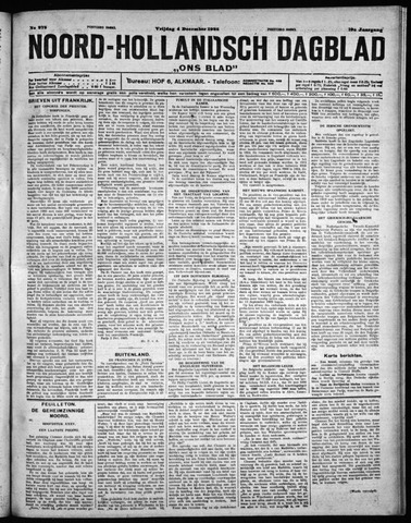 Noord-Hollandsch Dagblad : ons blad 1925-12-04