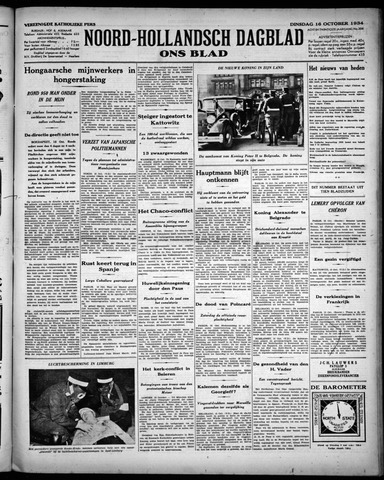Noord-Hollandsch Dagblad : ons blad 1934-10-16