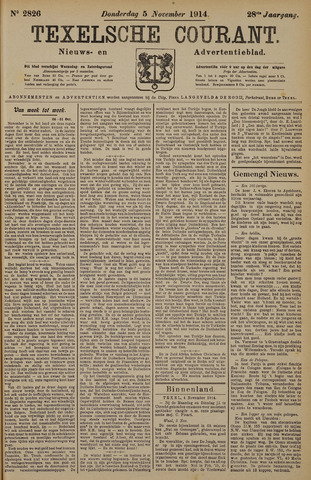 Texelsche Courant 1914-11-05