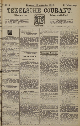 Texelsche Courant 1918-08-10