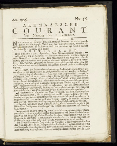 Alkmaarsche Courant 1806-09-08