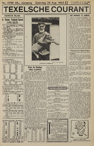 Texelsche Courant 1933-08-26