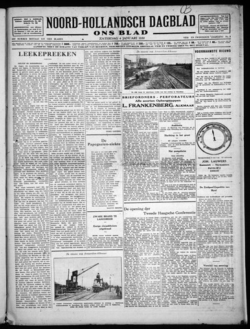 Noord-Hollandsch Dagblad : ons blad 1930-01-04