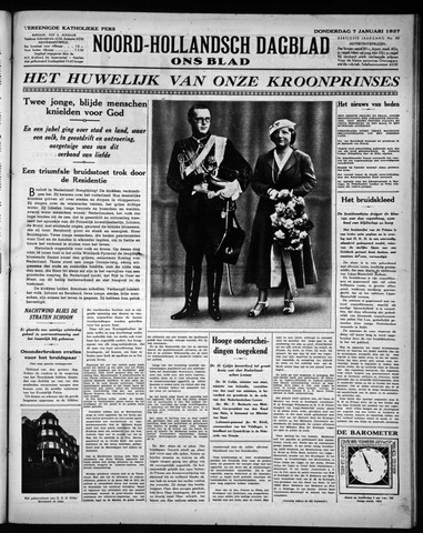 Noord-Hollandsch Dagblad : ons blad 1937-01-07
