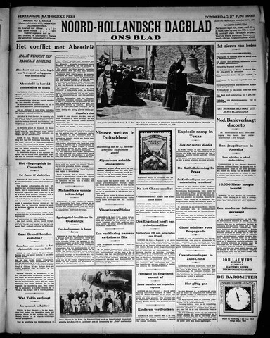Noord-Hollandsch Dagblad : ons blad 1935-06-27