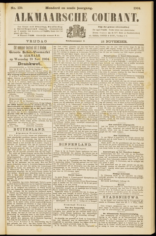 Alkmaarsche Courant 1904-11-18