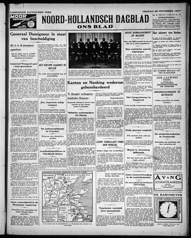 Noord-Hollandsch Dagblad : ons blad 1937-11-26